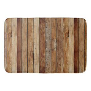 Wood Texture Bath Mat