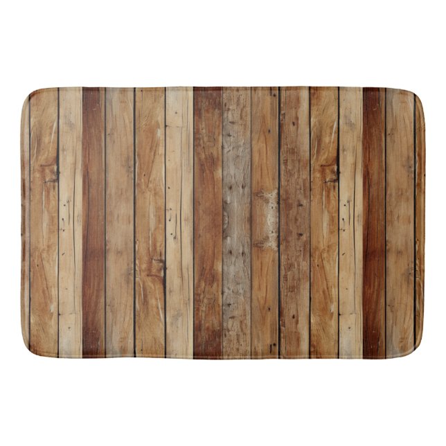 Wood Texture Bath Mat (Front)