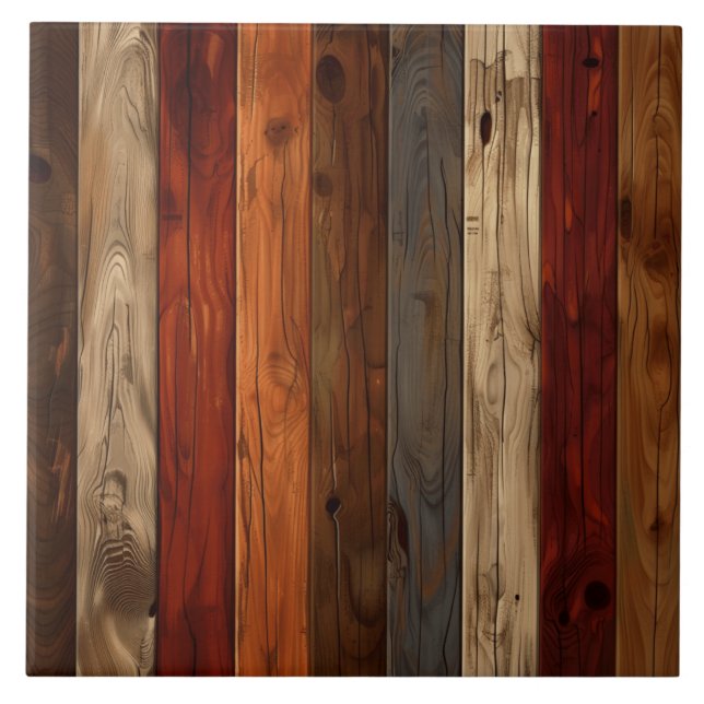 Wood Texture Ceramic Tile (Front)