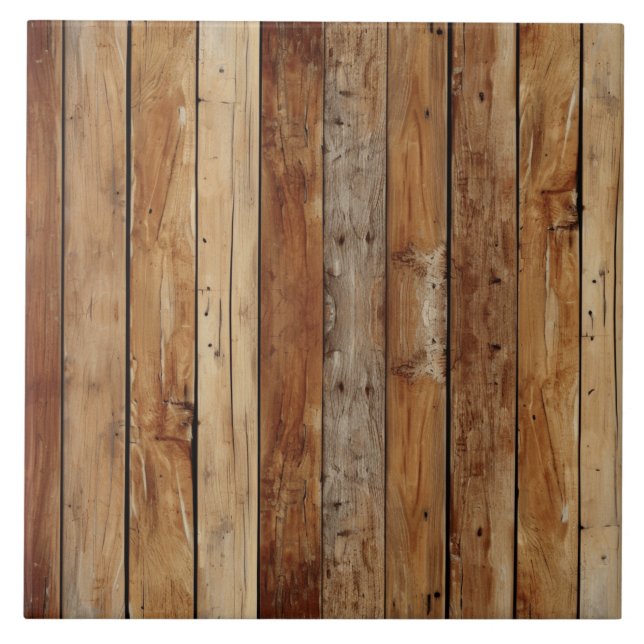 Wood Texture Ceramic Tile (Front)