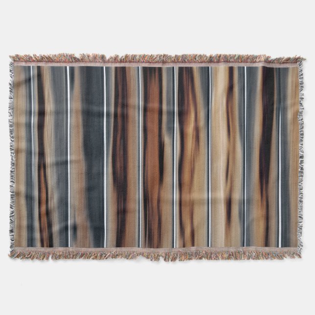 Wood Texture Cool Unique Throw Blanket (Front)