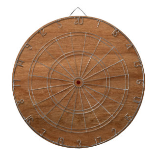 Wood texture dartboard