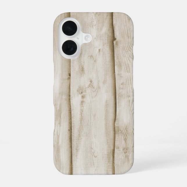 wood texture iPhone 16 case (Back)