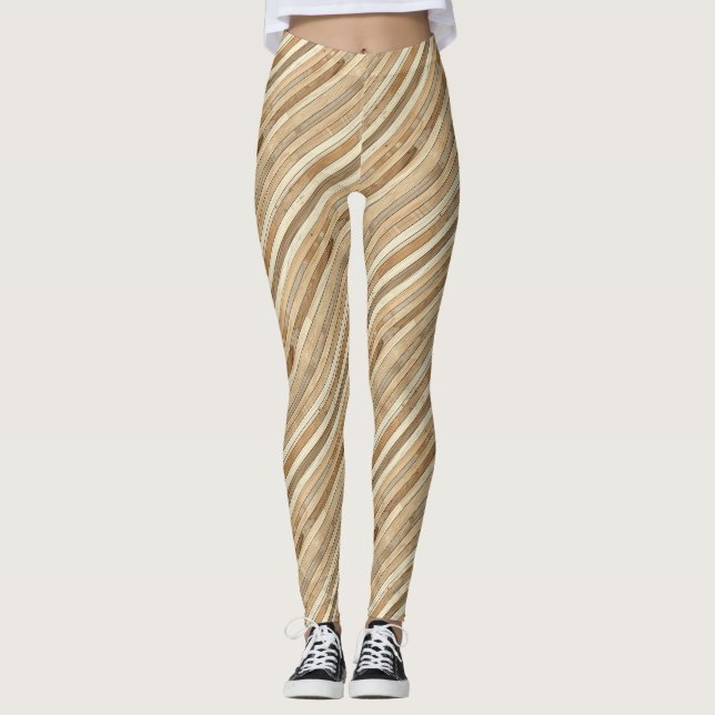 Wood Texture Leggings (Front)
