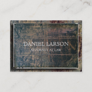 Wood Textured Modern Business Card