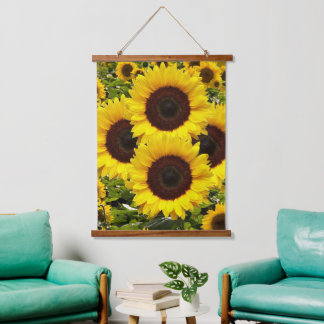 Wood Topped Tapestries Happy Sunflowers