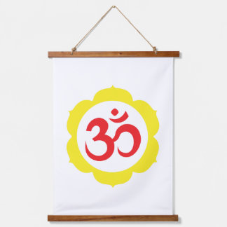 Wood Topped Wall Tapestry