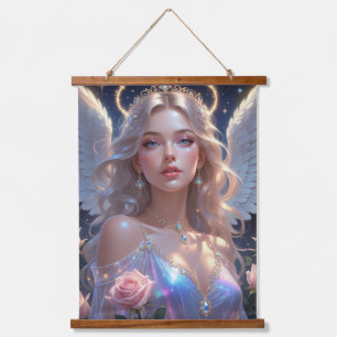 Wood Topped Wall Tapestry