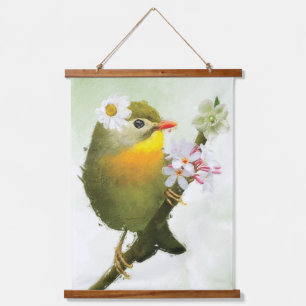 Wood Topped Wall Tapestry