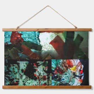 Wood Topped Wall Tapestry