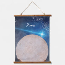 Wood Topped Wall Tapestry