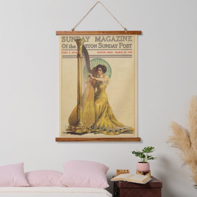 Wood Topped Wall Tapestry (Bedroom)