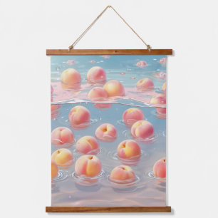 Wood Topped Wall Tapestry