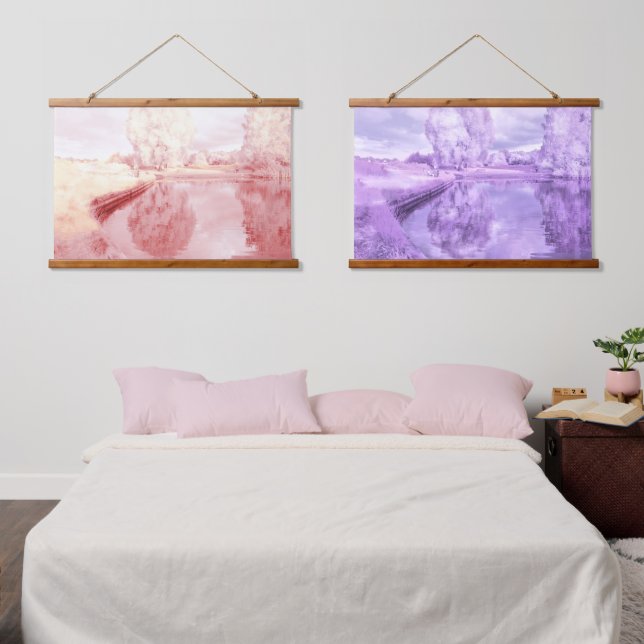 Wood Topped Wall Tapestry (Bedroom)