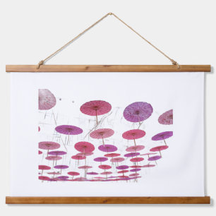 Wood Topped Wall Tapestry