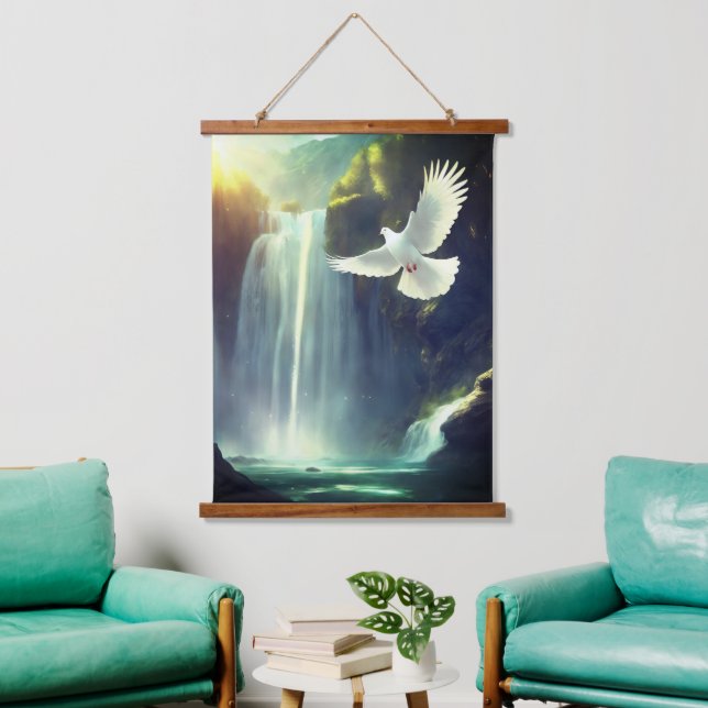 Wood Topped Wall Tapestry (Living Room)