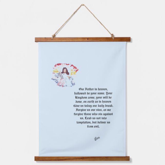 Wood Topped Wall Tapestry (Front)