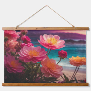 Wood Topped Wall Tapestry
