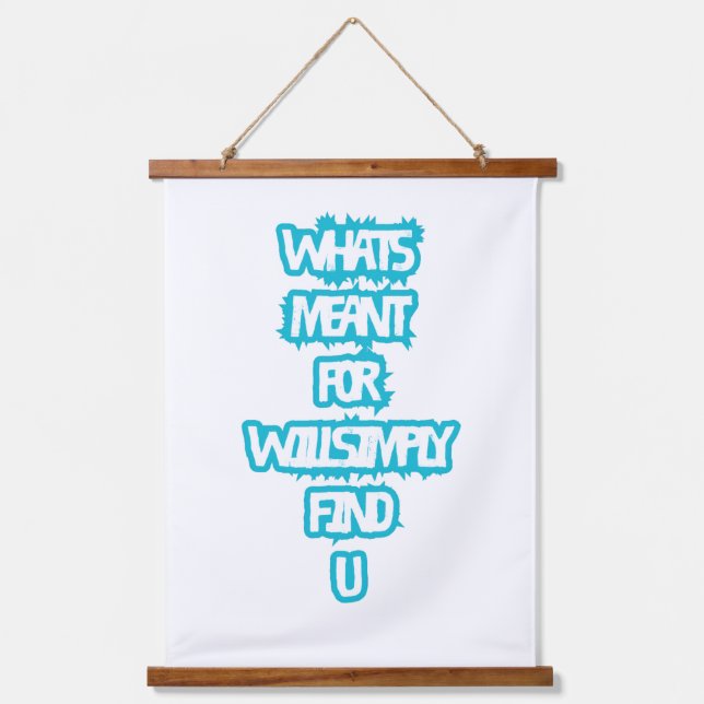 Wood Topped Wall Tapestry (Front)