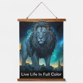 Wood Topped Wall Tapestry