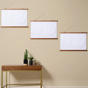 Wood Topped Wall Tapestry