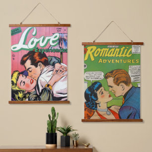 Wood Topped Wall Tapestry