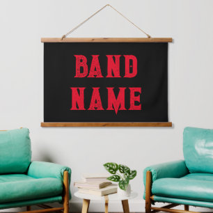 Wood Topped Wall Tapestry