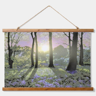 Wood Topped Wall Tapestry