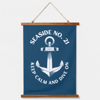 wood topped wall tapestry