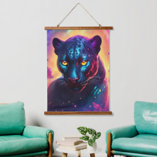Wood Topped Wall Tapestry