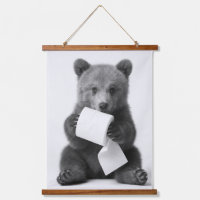 Wood Topped Wall Tapestry
