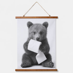 Wood Topped Wall Tapestry