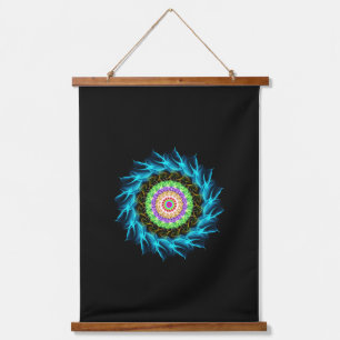 Wood Topped Wall Tapestry
