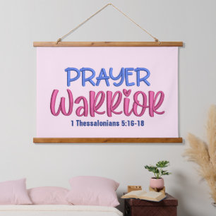 Wood Topped Wall Tapestry