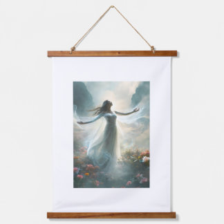 Wood Topped Wall Tapestry