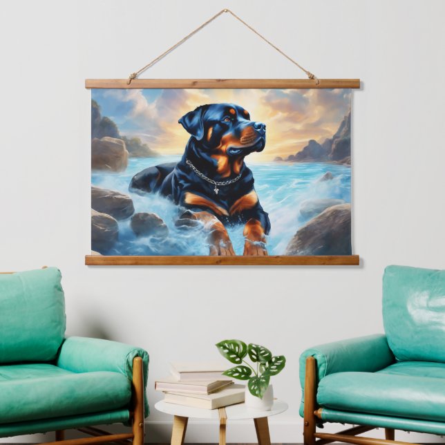 Wood Topped Wall Tapestry (Living Room)