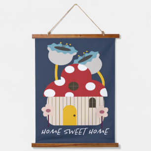 Wood Topped Wall Tapestry - For The Home