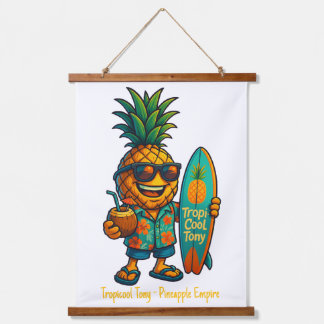 Wood Topped Wall Tapestry TropiCool Tony