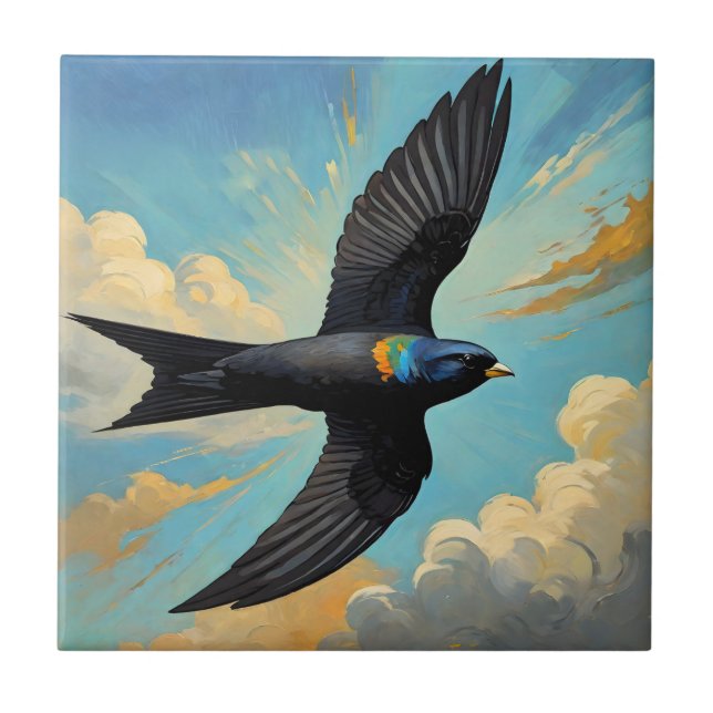Wood Wall Art Ceramic Tile (Front)