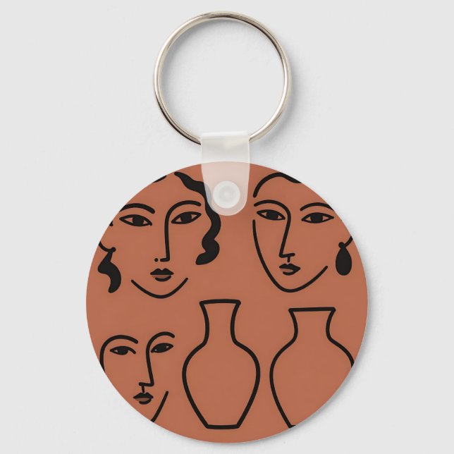 Wood Wall Art Key Ring (Front)