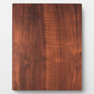 Wood WALNUT finish BUY BLANK Blanc Blanche + TEXT Plaque