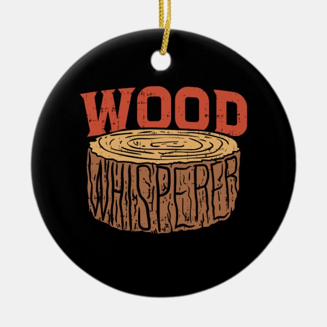 Wood Whisperer Ceramic Ornament (Front)