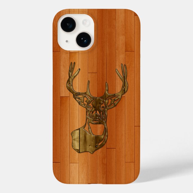 Wood - White Tail Buck Deer Case-Mate iPhone Case (Back)