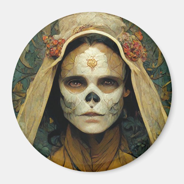 Wood Witch 1 Fantasy Magnet (Front)