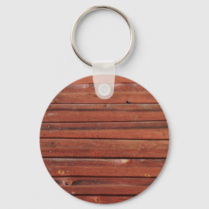 Wood with antique Patina Key Ring