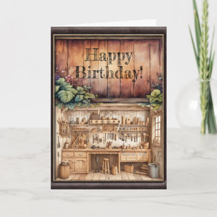Wood Working Birthday Card