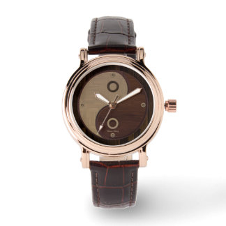 Wood Yin Yang Watch