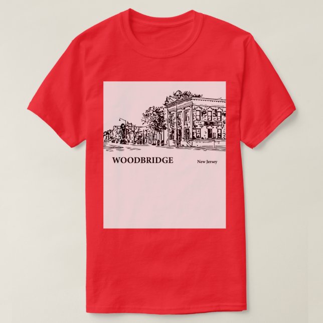 Woodbridge New Jersey  3 T-Shirt (Design Front)