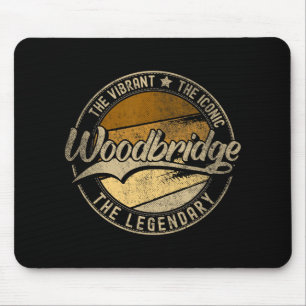 Woodbridge Nj New Jersey Vintage Distressed Mouse Pad