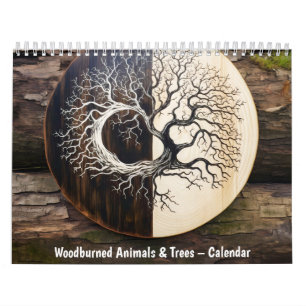 Woodburned Animals & Trees – 2027 Calendar